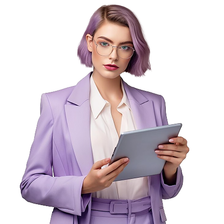 Girl using Nexfolio